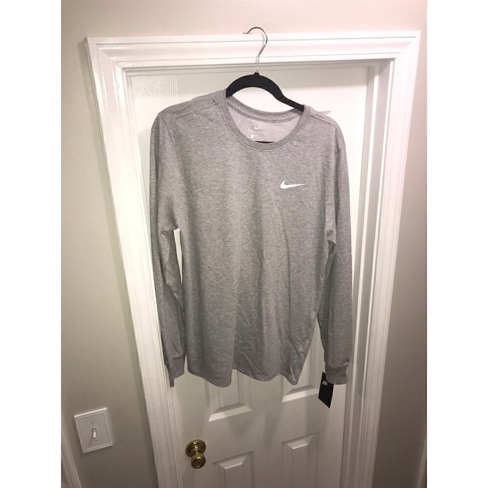 Nike Long sleeve Mens Gray T-Shirt